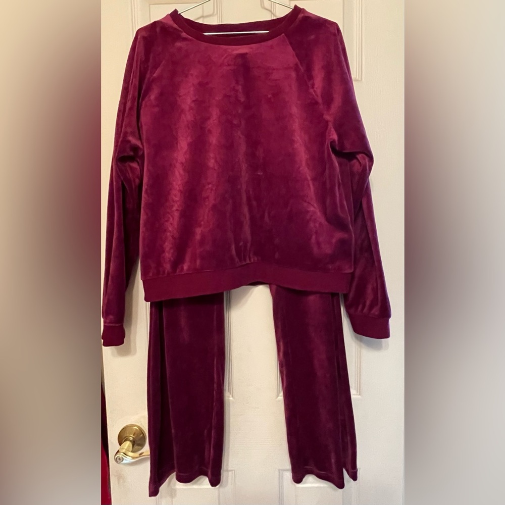 GAP Plush Velour Pant Set